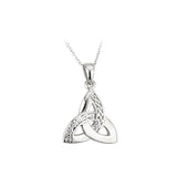 Gorgeous Celtic Weave Trinity Knot Necklace in Sterling Silver